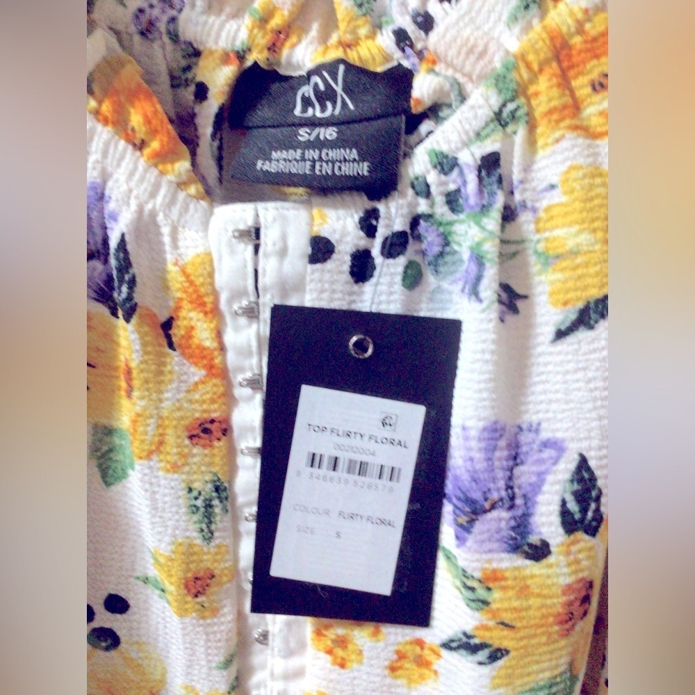 NEWT CITY CHIC PEPLUM FLORAL TOP. - Picture 11 of 11